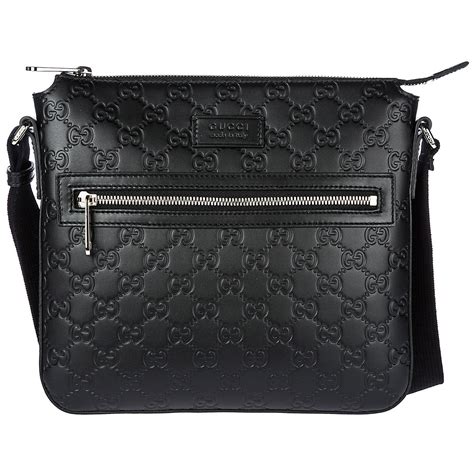 gucci crossbody bag leather|Gucci embossed crossbody bag.